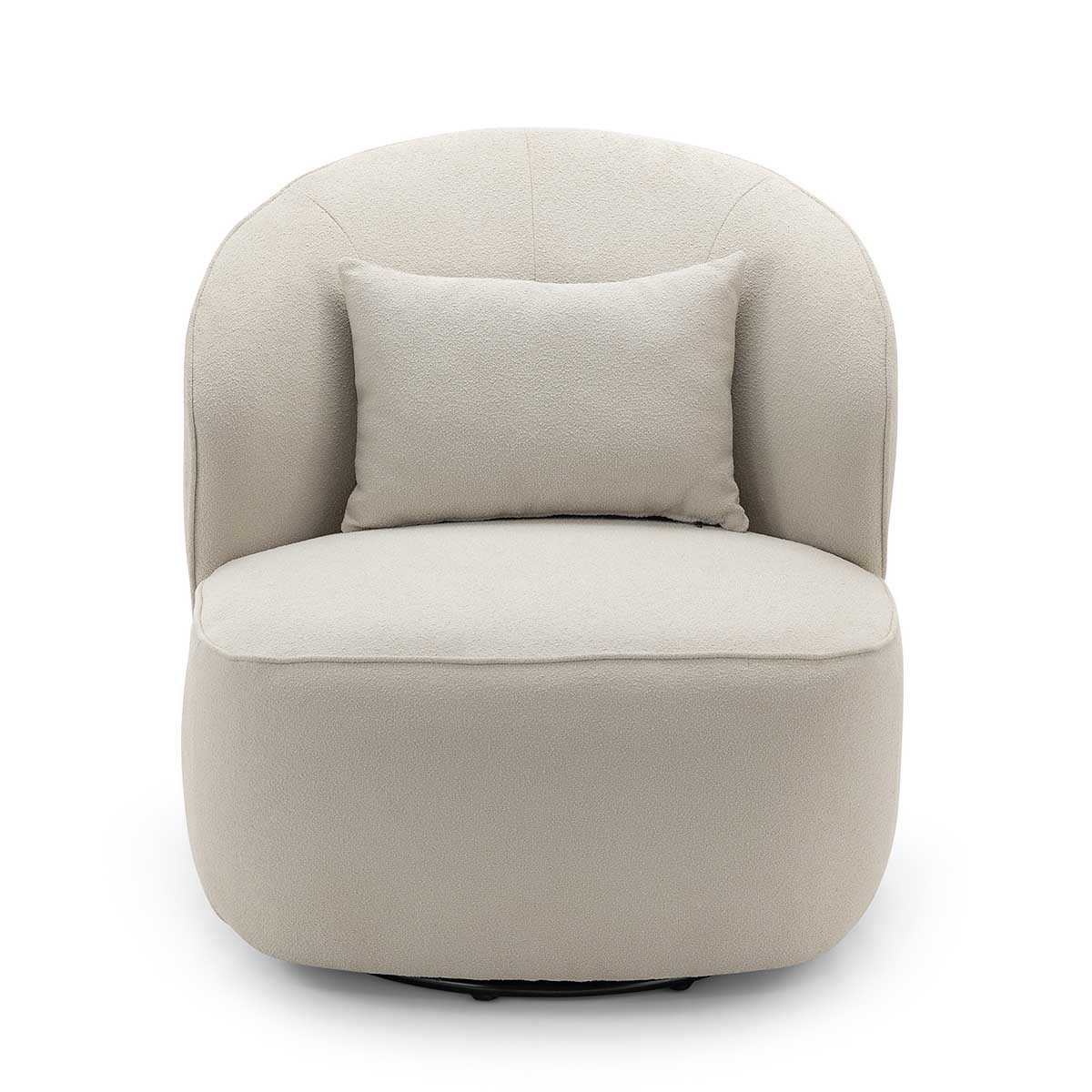 Atlas Boucle Swivel Lounge Chair