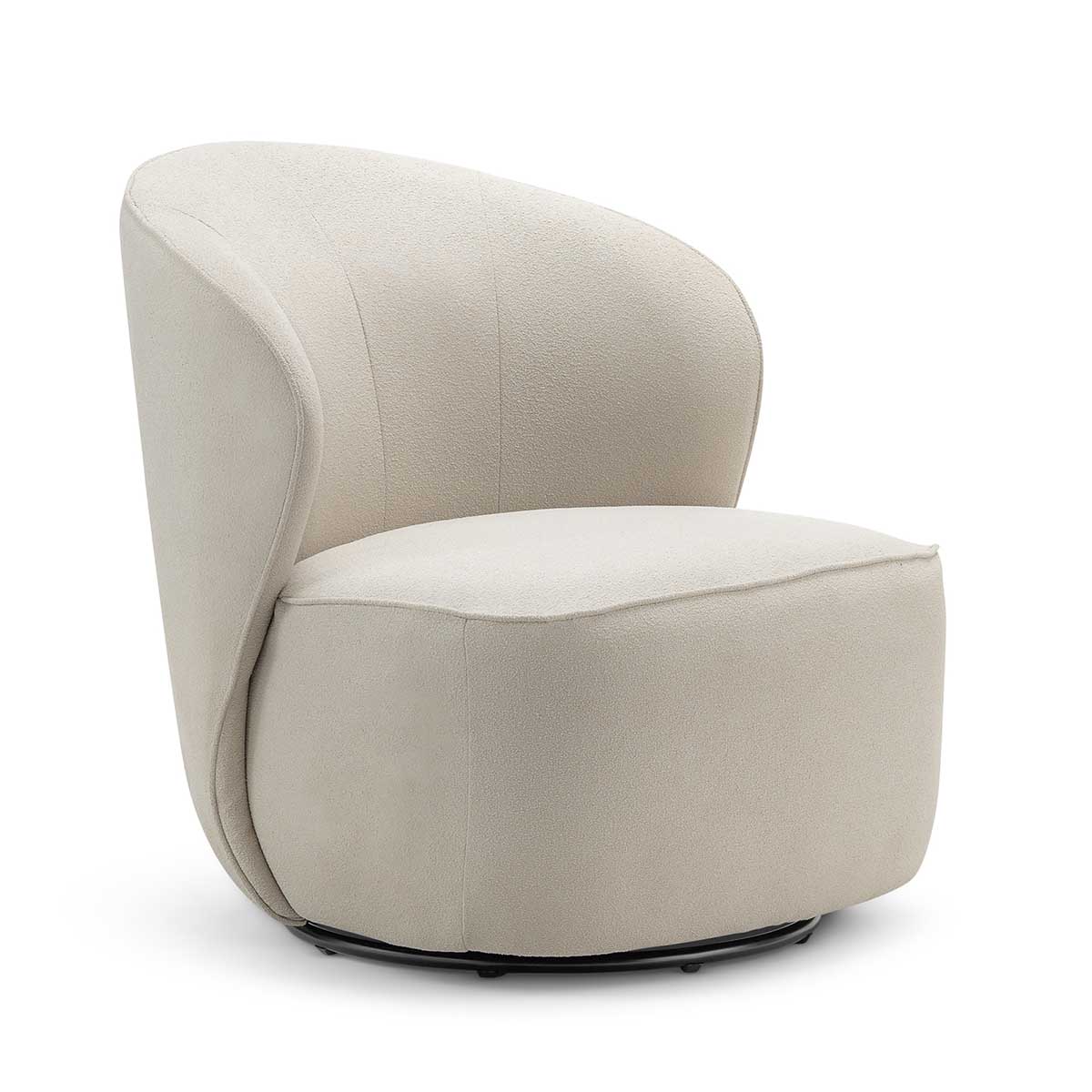 Atlas Boucle Swivel Lounge Chair