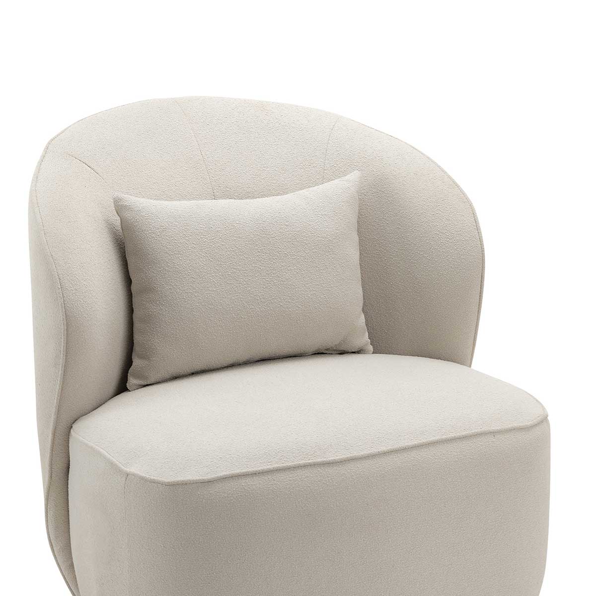 Atlas Boucle Swivel Lounge Chair