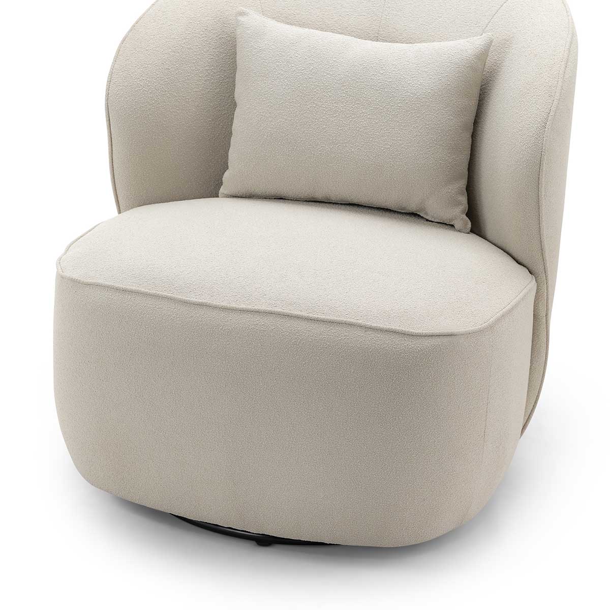 Atlas Boucle Swivel Lounge Chair