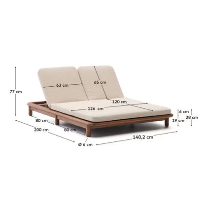 Turqueta Double Sun Lounger