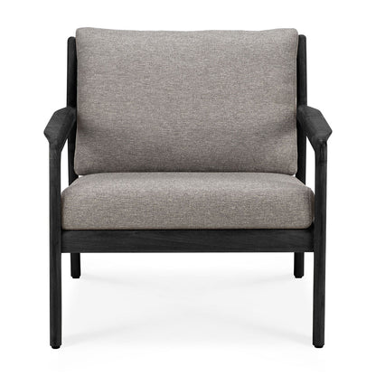 Jack Outdoor Fabric Lounge Chair (Teak Black, Mocha, 76cm)