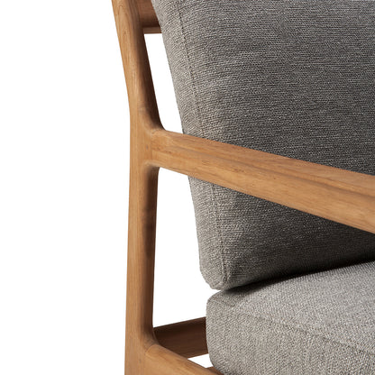 Jack Outdoor Fabric Lounge Chair (Teak, Mocha)