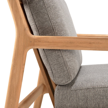 Jack Outdoor Fabric Lounge Chair (Teak, Mocha)