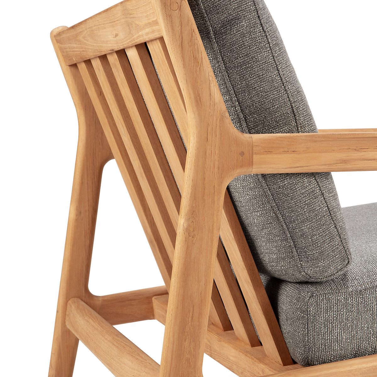 Jack Outdoor Fabric Lounge Chair (Teak, Mocha)