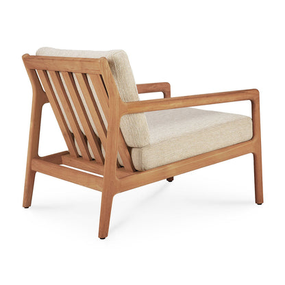 Jack Outdoor Fabric Lounge Chair (Teak, Natural)