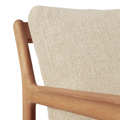 Jack Outdoor Fabric Lounge Chair (Teak, Natural)