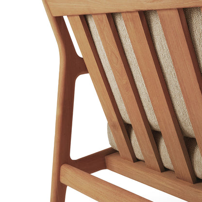 Jack Outdoor Fabric Lounge Chair (Teak, Natural)