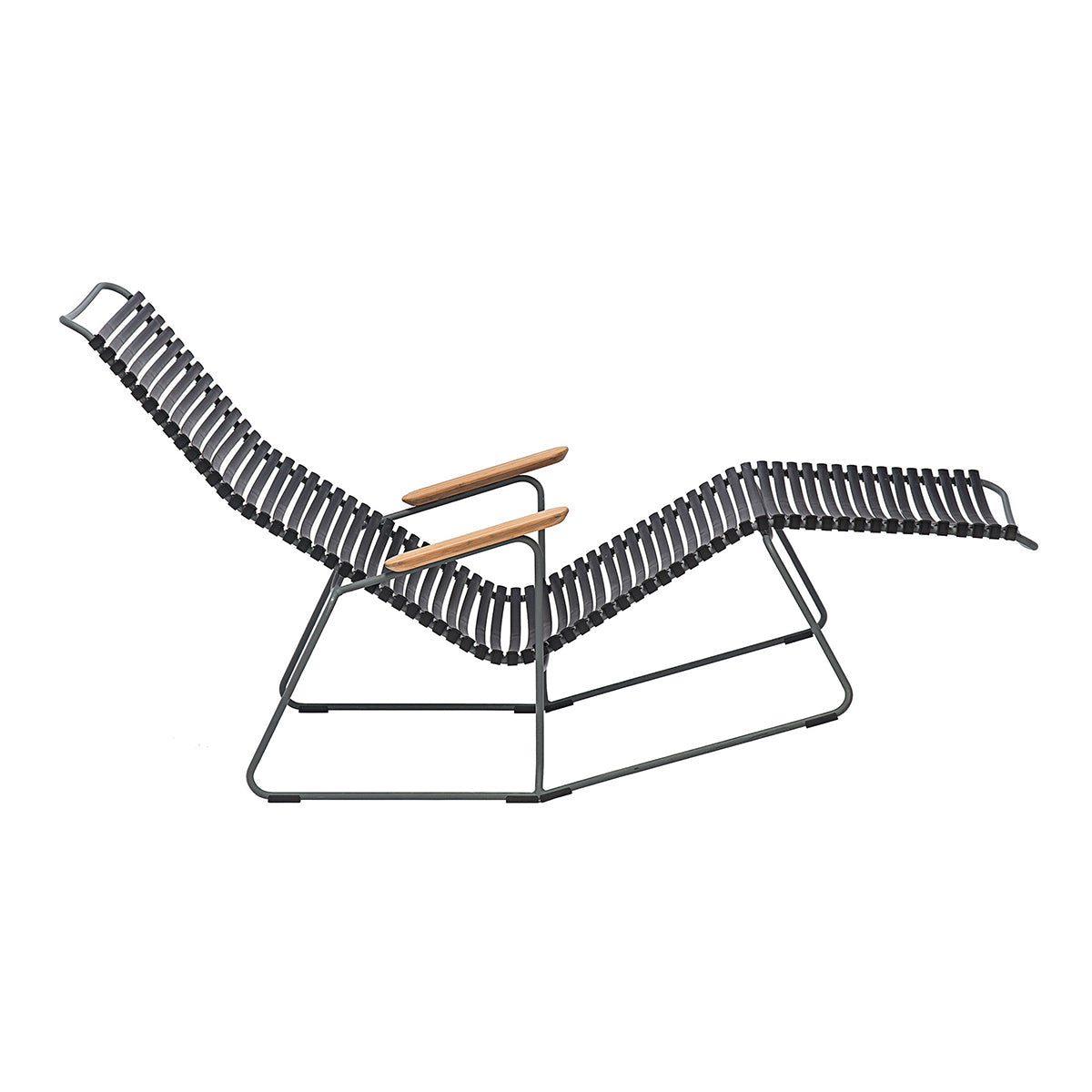 Click Sunlounger with Armrest