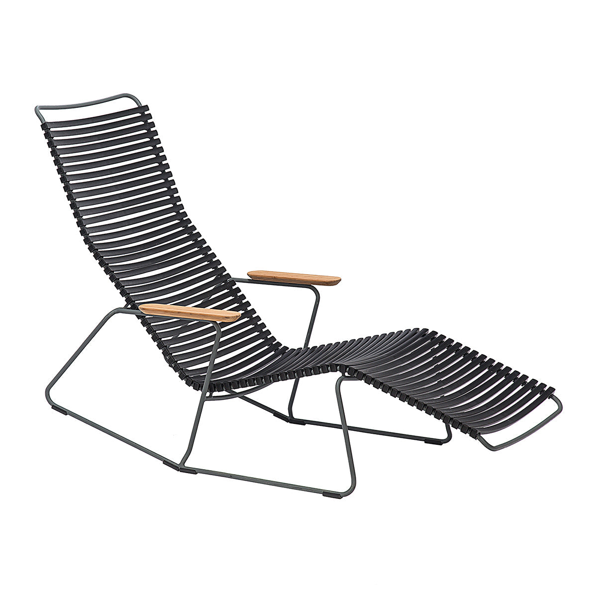 Click Sunlounger with Armrest