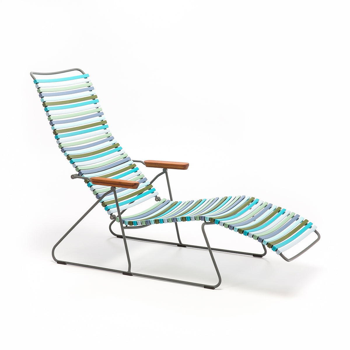 Click Sunlounger with Armrest