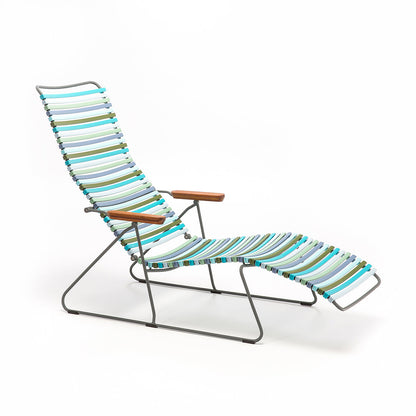 Click Sunlounger with Armrest