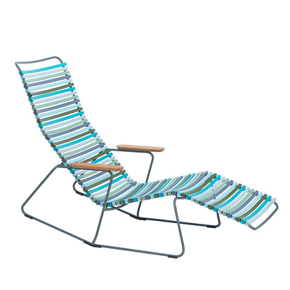 Click Sunlounger with Armrest