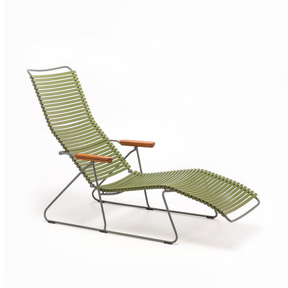 Click Sunlounger with Armrest