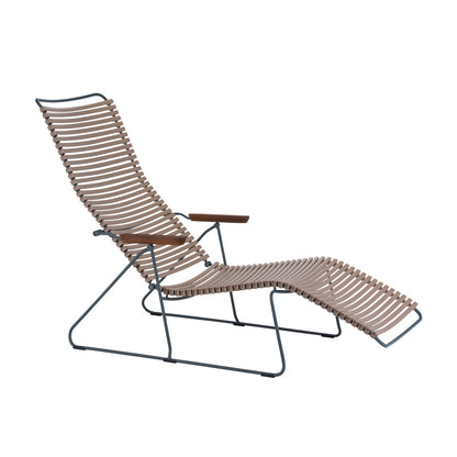 Click Sunlounger with Armrest