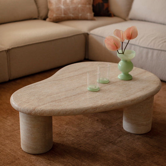 Azzurra Coffee Table (Travertine Finish)