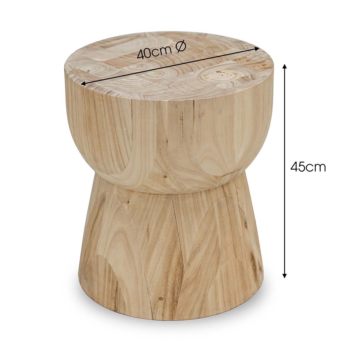 Eggcup Mindi Wood Stool