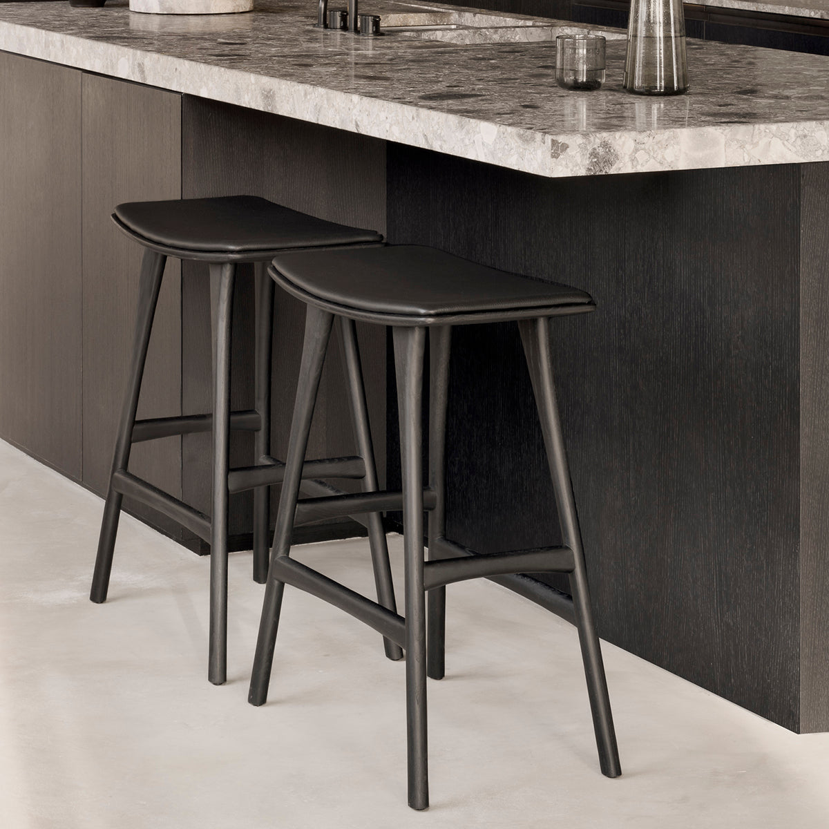 Osso Leather Counter Stool
