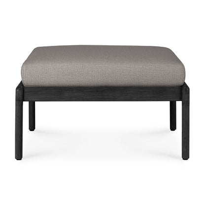 Jack Outdoor Fabric Footstool (Teak Black, Mocha)