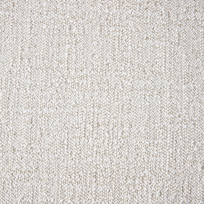 Jack Outdoor Fabric Footstool (Teak Black, Off White)