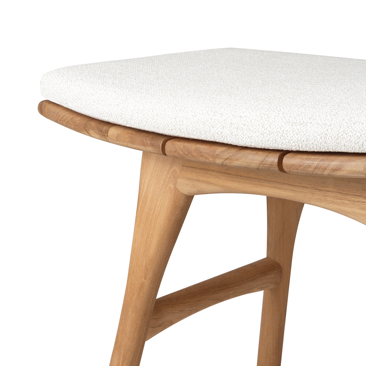 Osso Outdoor Fabric Dining Stool (Off White)