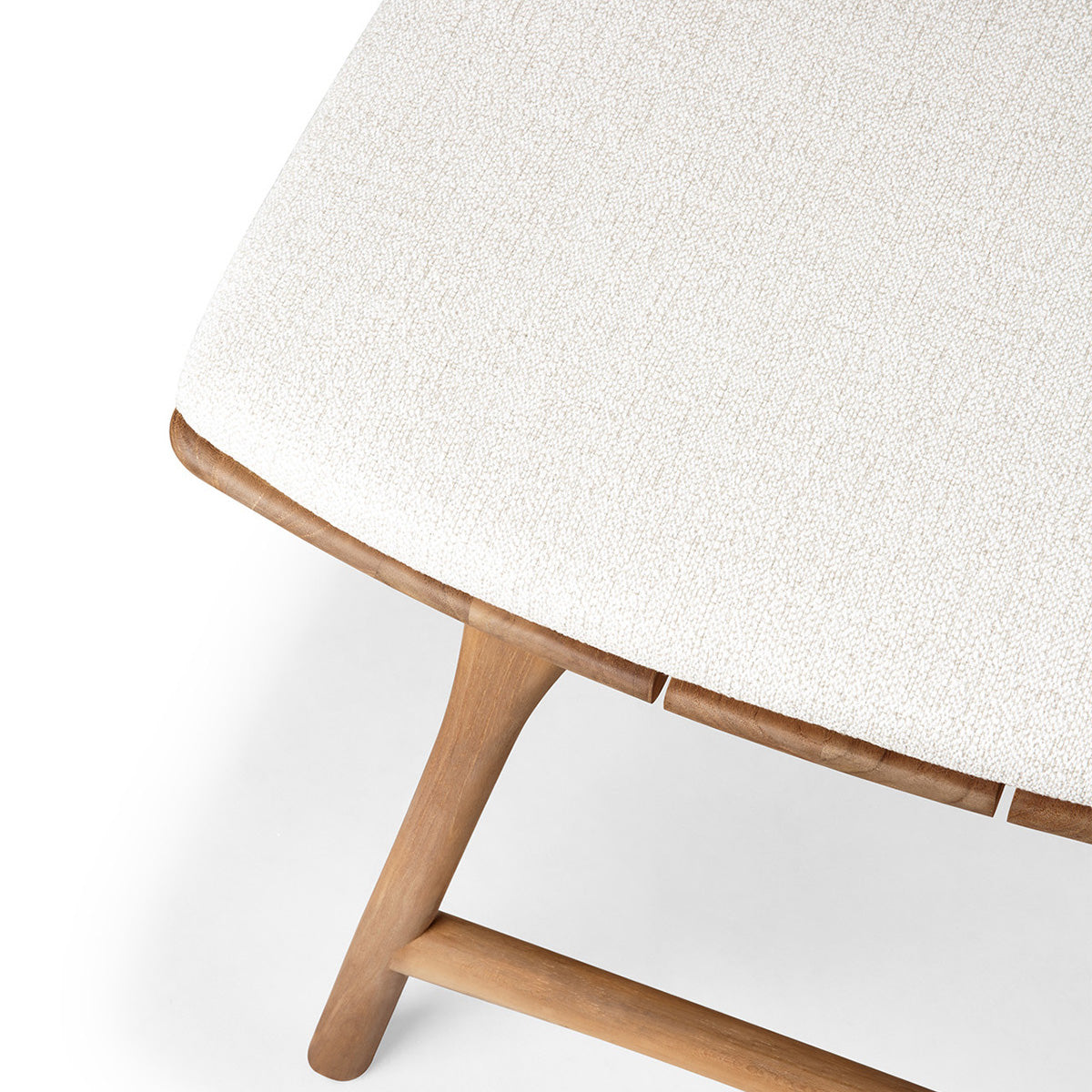 Osso Outdoor Fabric Dining Stool (Off White)