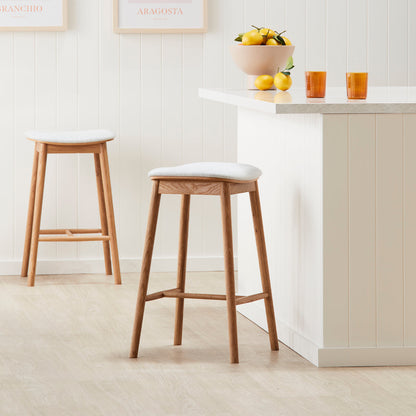 Lando Fabric Backless Bar Stool
