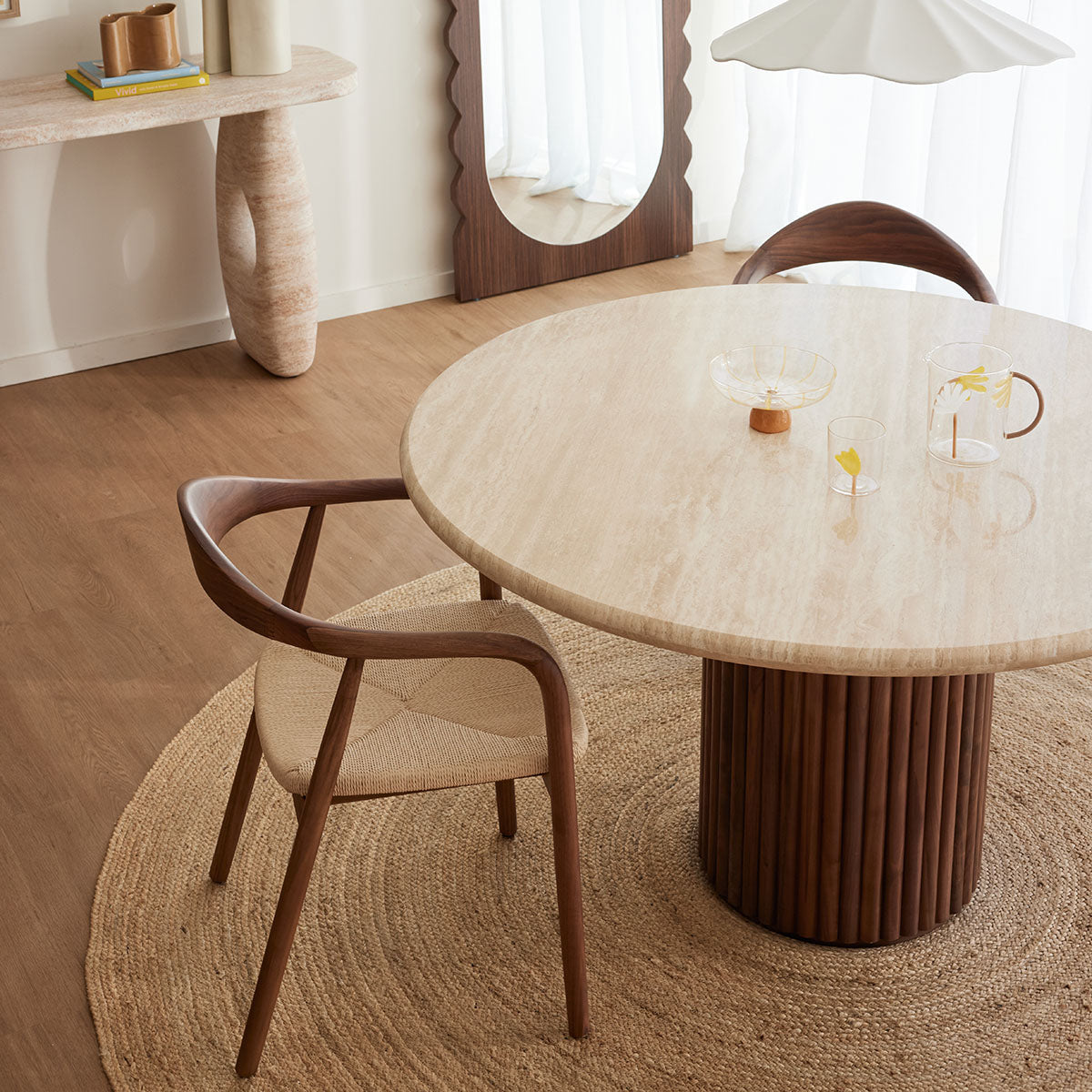 Cosmos Travertine Dining Table