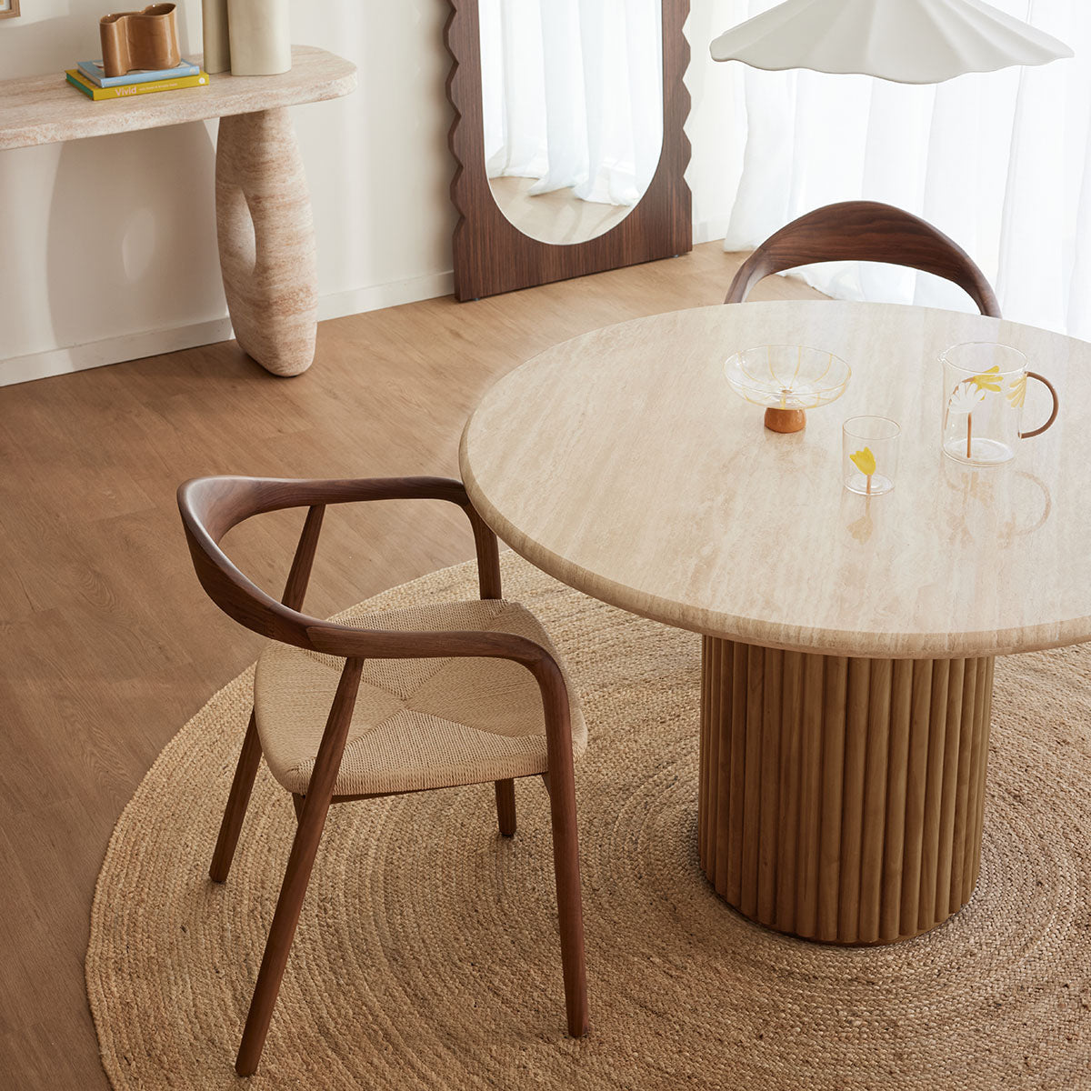 Cosmos Travertine Dining Table