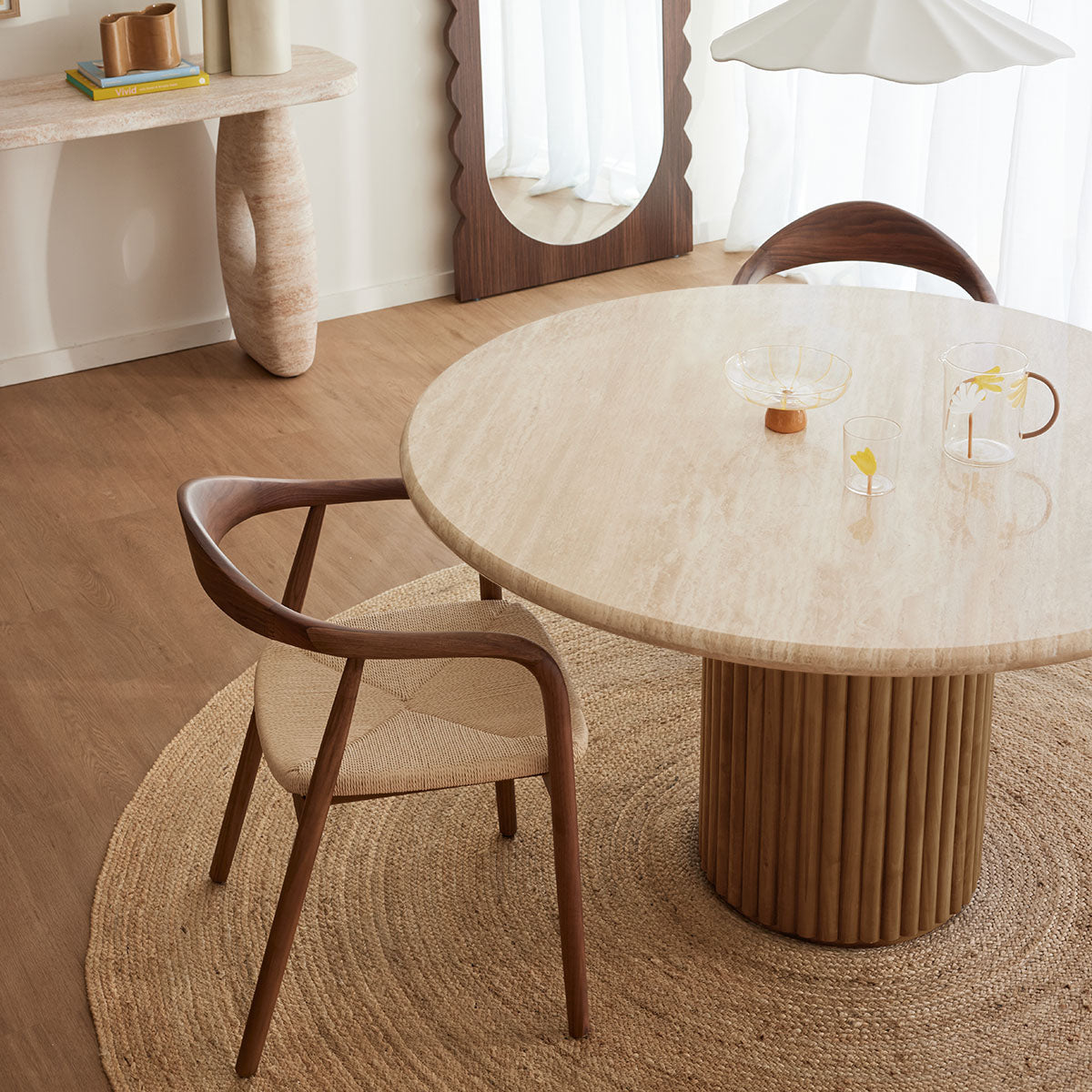 Cosmos Travertine Dining Table