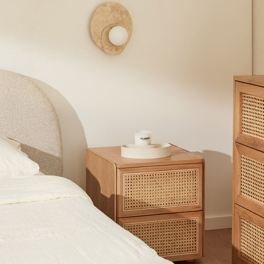 Delta Rattan Bedside Table