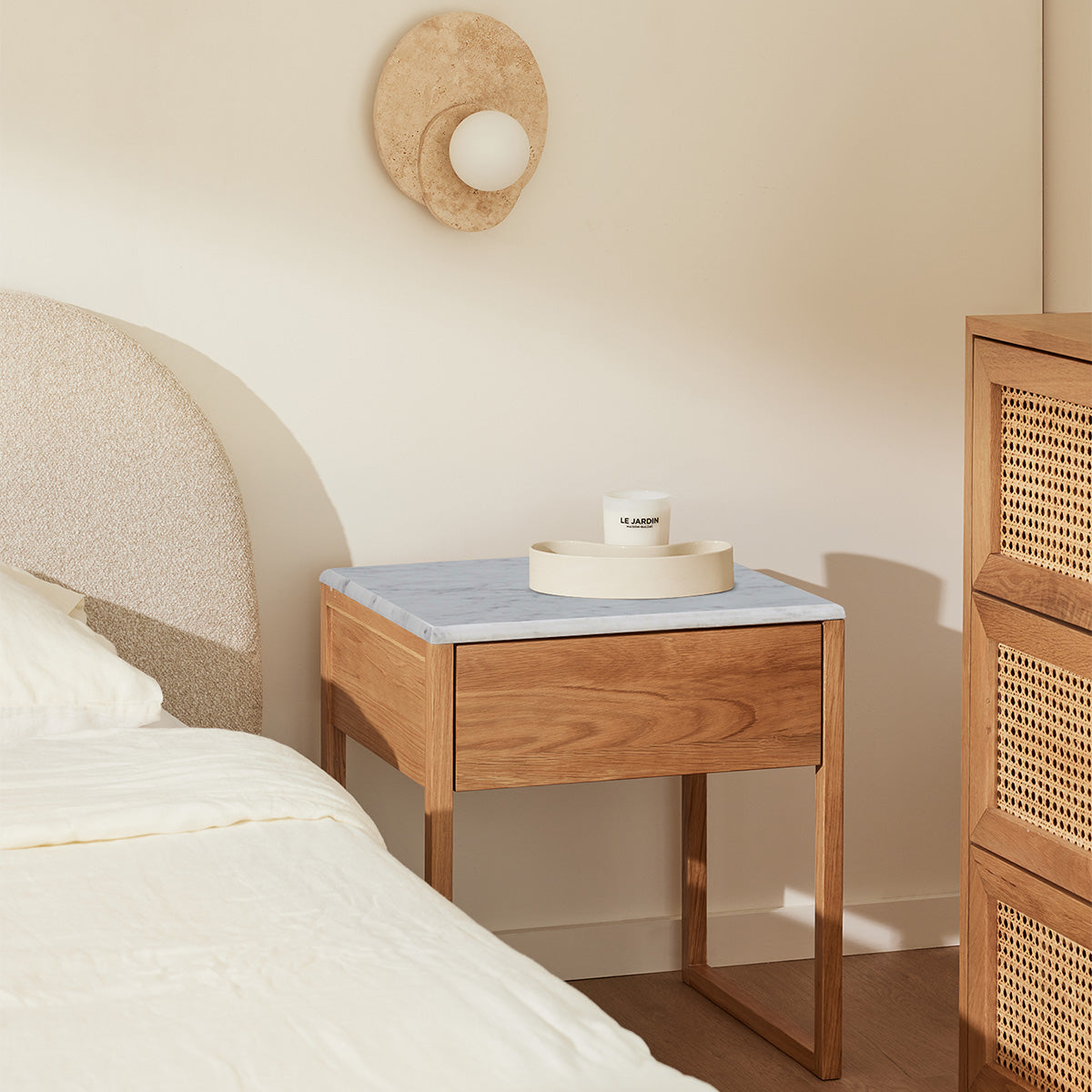 Avalon Marble Bedside Table