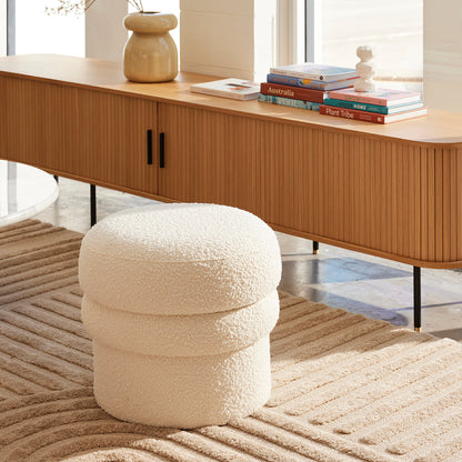 Monet Boucle Ottoman