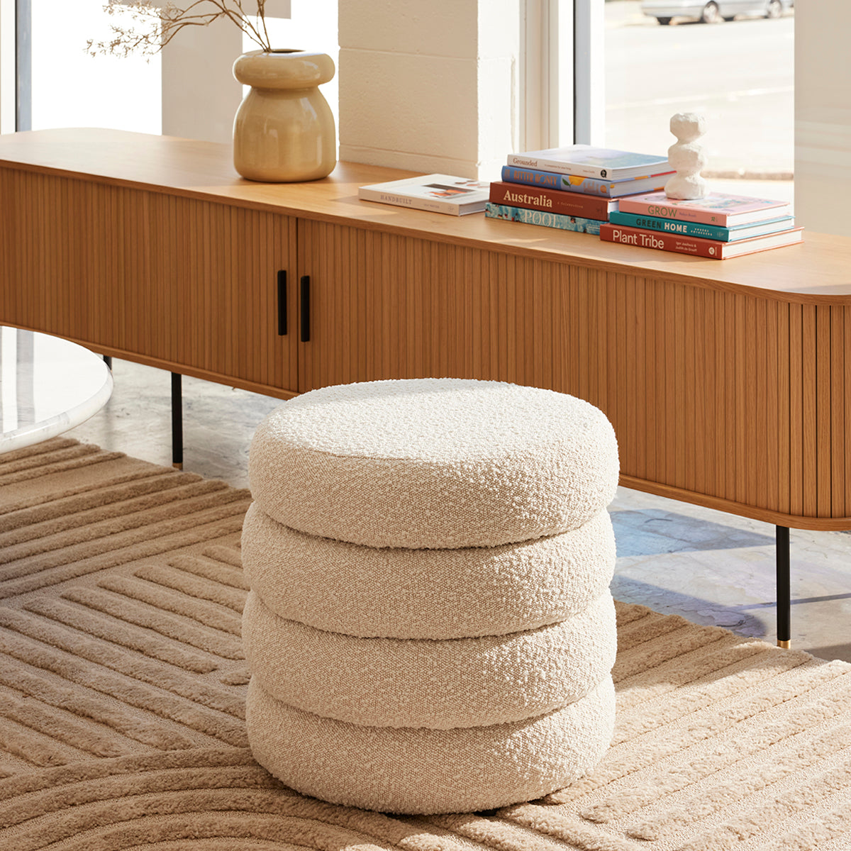 Mecca Round Storage Ottoman