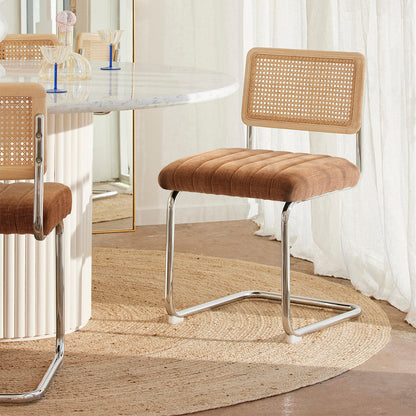 Blake Rattan Fabric Dining Chair