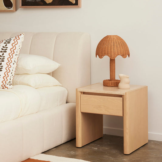 Trivoli Travertine Bedside Table