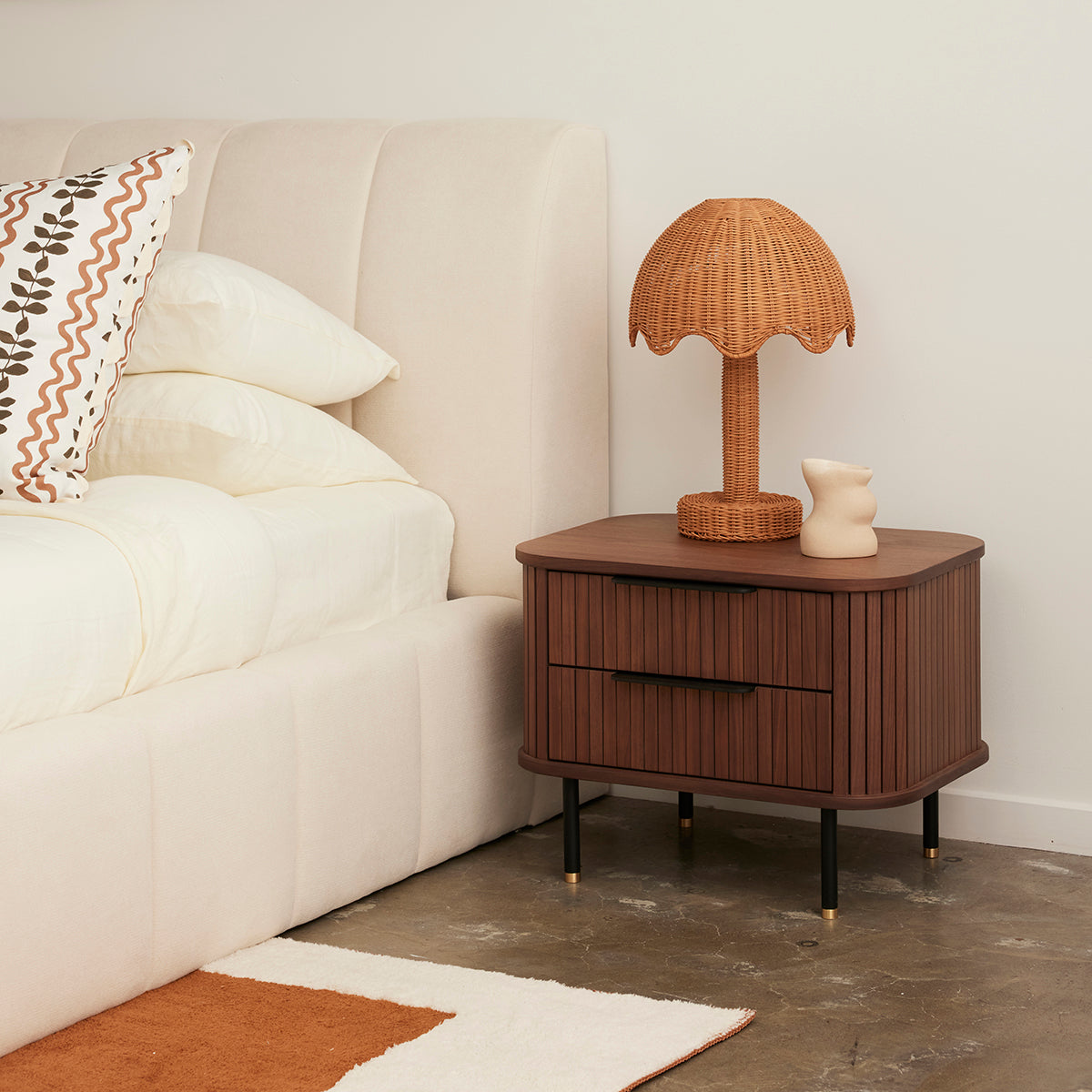 Rio Bedside Table (2 Drawer)