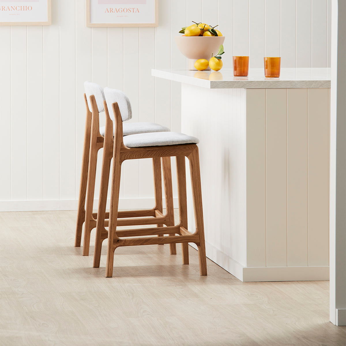 Alaska Fabric Bar Stool