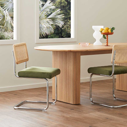 Blake Rattan Fabric Dining Chair