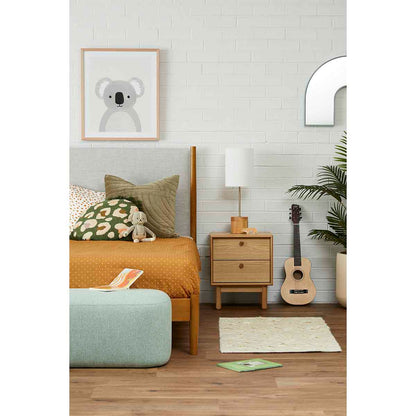 Koto Bedside Table with 2 Drawers