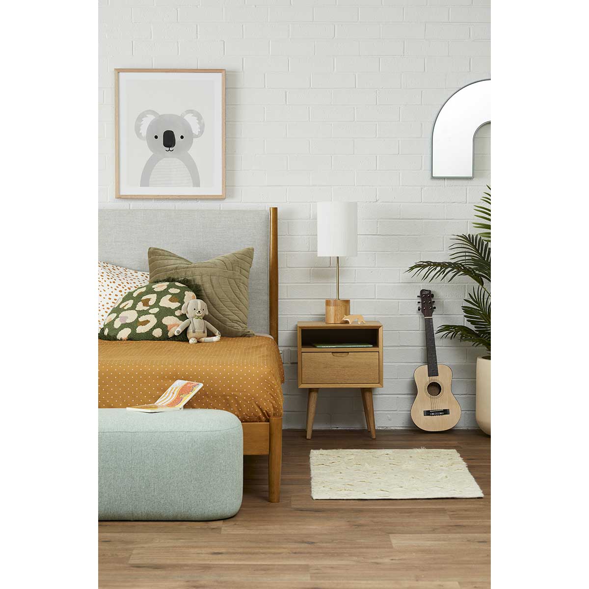 Orbit 1 Drawer Night Stand