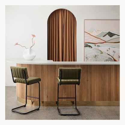 Blake Velvet Bar Stool