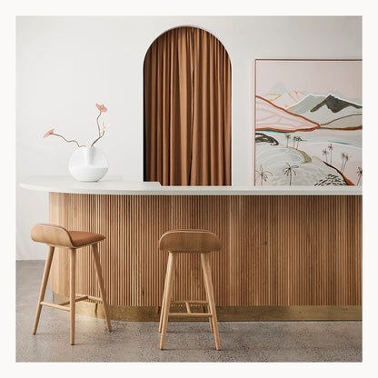 Capa Leather Bar Stool