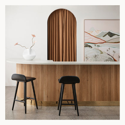 Capa Leather Bar Stool