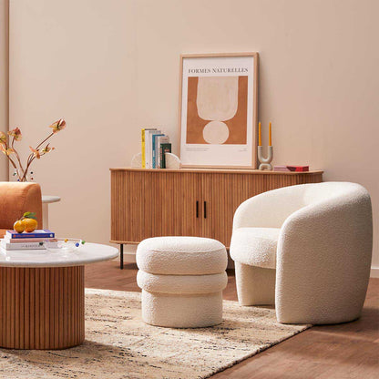 Monet Boucle Ottoman