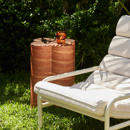 Bloom Plinth Side Table (Natural Stone Finish)