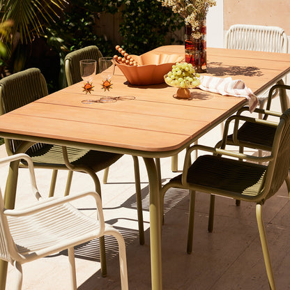 Dune Outdoor Timber Dining Table 225cm