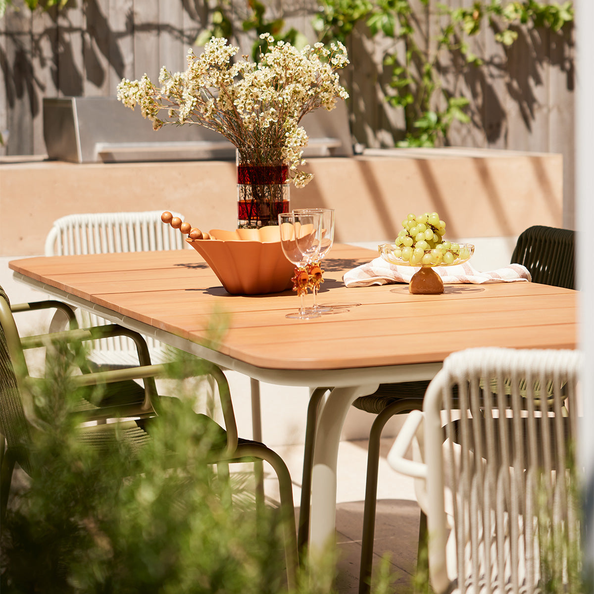 Dune Outdoor Timber Dining Table 225cm