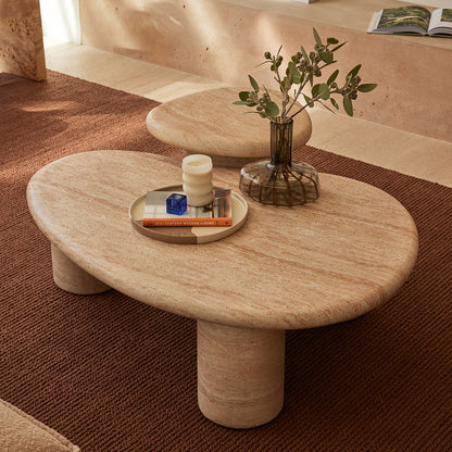 Azzurra Coffee Table (Travertine Finish)