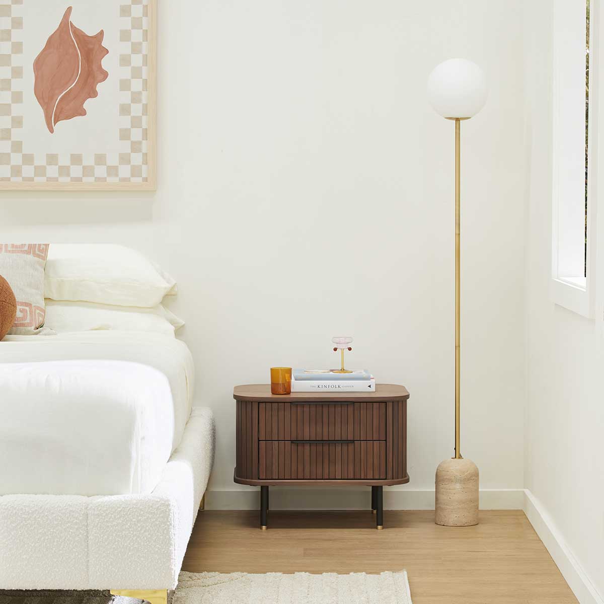 Rio Bedside Table (2 Drawer)